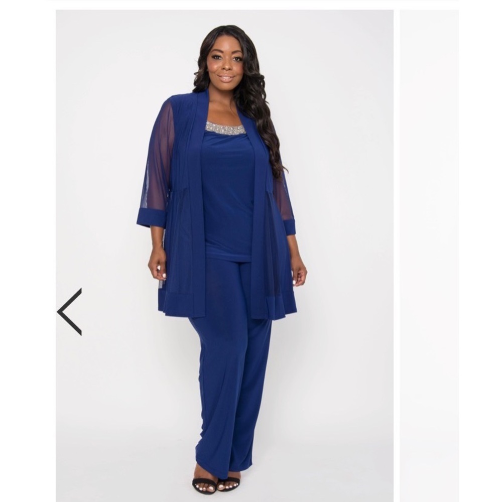 Beautiful blue dressy pantsuit! NWT!
